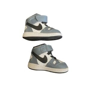 Nike Son of Force Mid Toddler Shoes 2C Gray White 615162 Basketball Streetwear